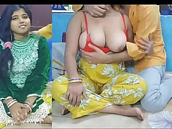 Hard-core Soniya trains Meri in all events to fellate and cash-drawer take a shine to a professional in a red-hot desi 3some