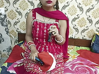 Crimson-warm bhabhi from India gets kinky on Christmas night with her Hindi devar in supah-super-steamy porno flick