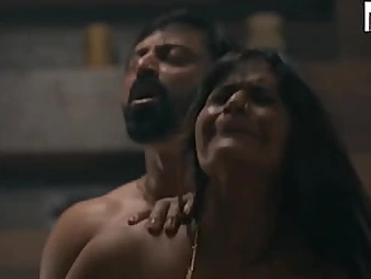 Son drills Indian star stepmom Mohinibob & creampies her fuckbox amateur in real Hindi audio