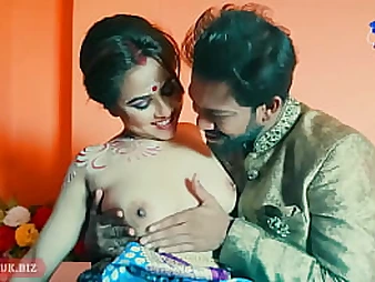 Suar and Neat's Indian honeymoon finishes in warm labia have fun and hard-core fuck-fest