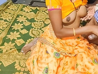 Desi Super-steamy Cpl & Desihot1 go insane in a homemade lovemaking with a village aunty