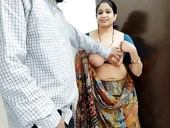 Witness Bhabhi's messy chat as she pounds landlord for cash in HD Hindi vid