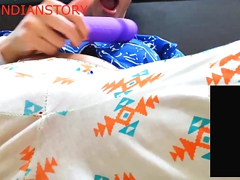 Observe Indian Movie call her ultra-kinky acquaintance while getting off with her fucktoys