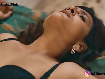 Bhabhi gets caught and pounded unending after a moistness Indian threesome