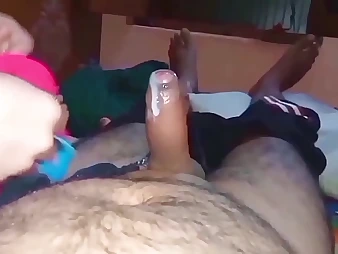 Stepdaughter Monu deepthroats increased by fucks will not hear of Indian stepmom Radha786 wide lingerie