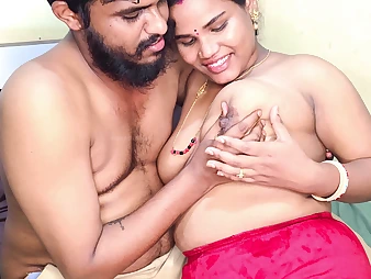 Indian South Desi Couple disused & pound every time other's bald-headed labia round a wings wank franticness