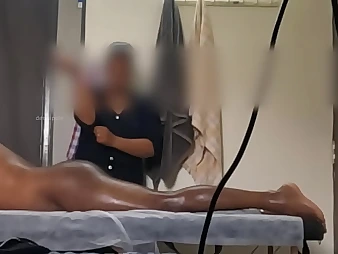 See Rasiya Begum give a melted Thai hand-job to her customer, Part several