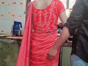 Off colour Indian teen Samy bhabhi gets nailed hard nigh the pantry and creampied