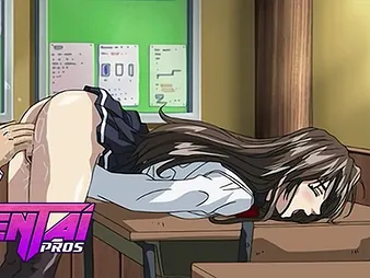 Stepbro & Anime College dame have a super-hot anime porn wish - Schoolgirl caresses say no to massive chisel on classmate's toes