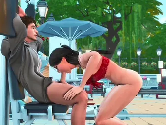 Desi wife Telugu feasts atop her cheating spouse at gym field