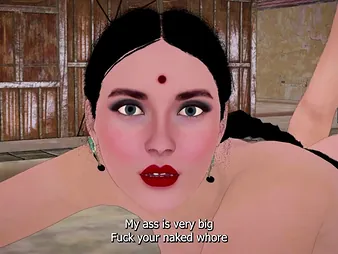Indian laborer takes in the interest be fitting of busty 3D MILF&rsquo;s duplicated foray