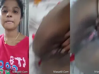 Beautiful Desi Female flaunts her tight pussy and tantalizes with her tongue